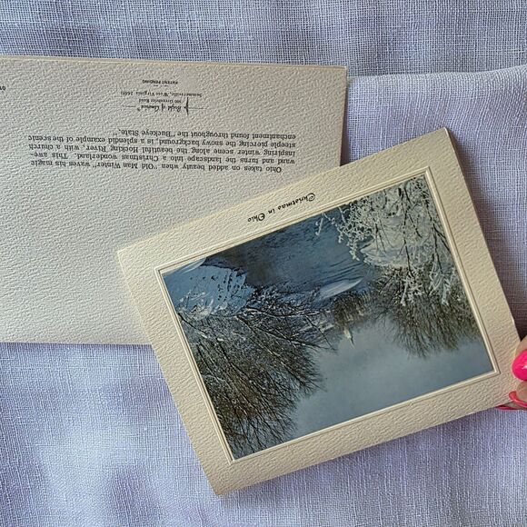 Vtg Bright of America 12 Christmas In Ohio Cards Stationary w Envelopes, Box - Picture 6 of 16